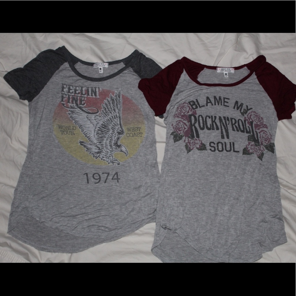 2 soft band t shirts
